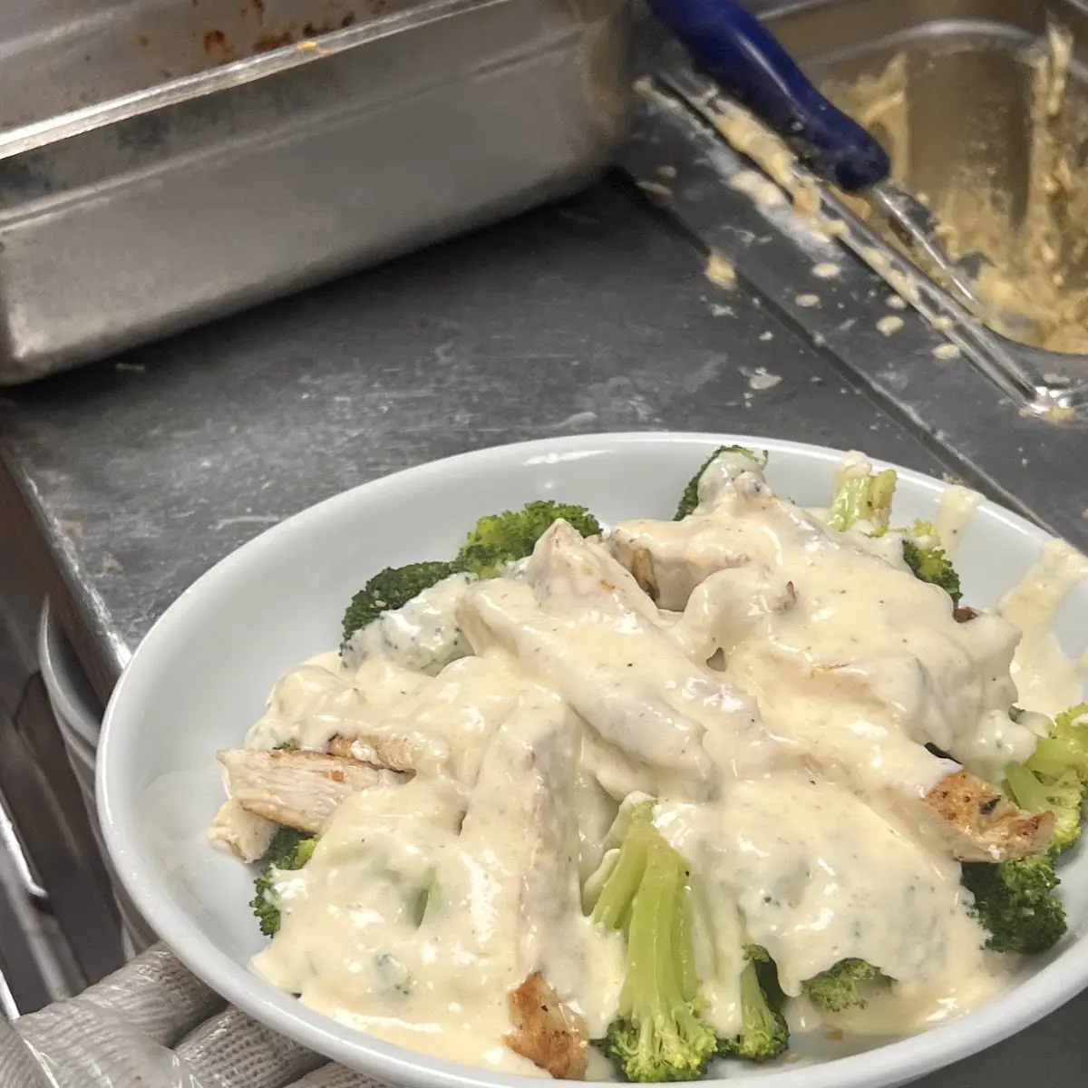With Gorgonzola Cheese Sauce