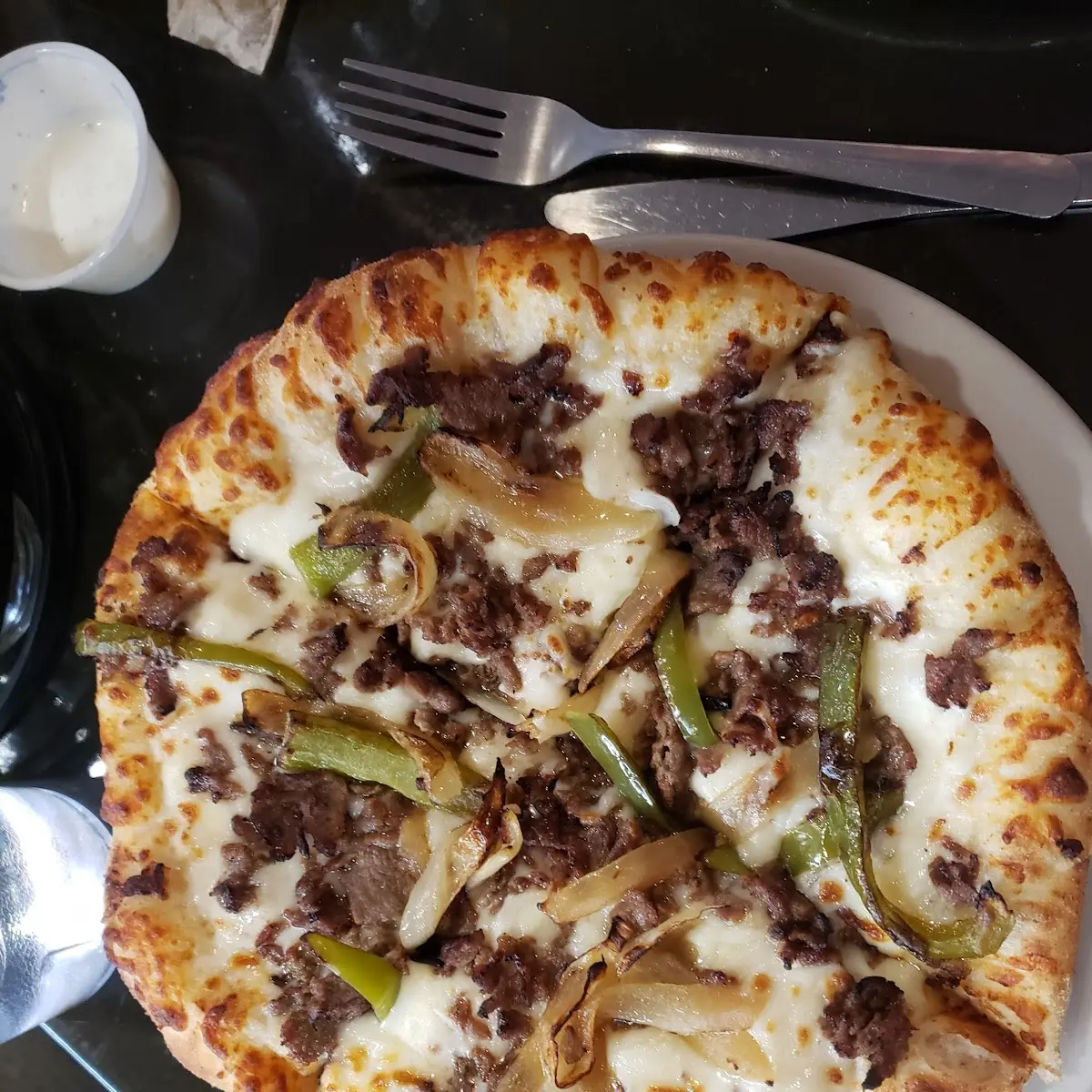 Philly Steak & Cheese Pizza