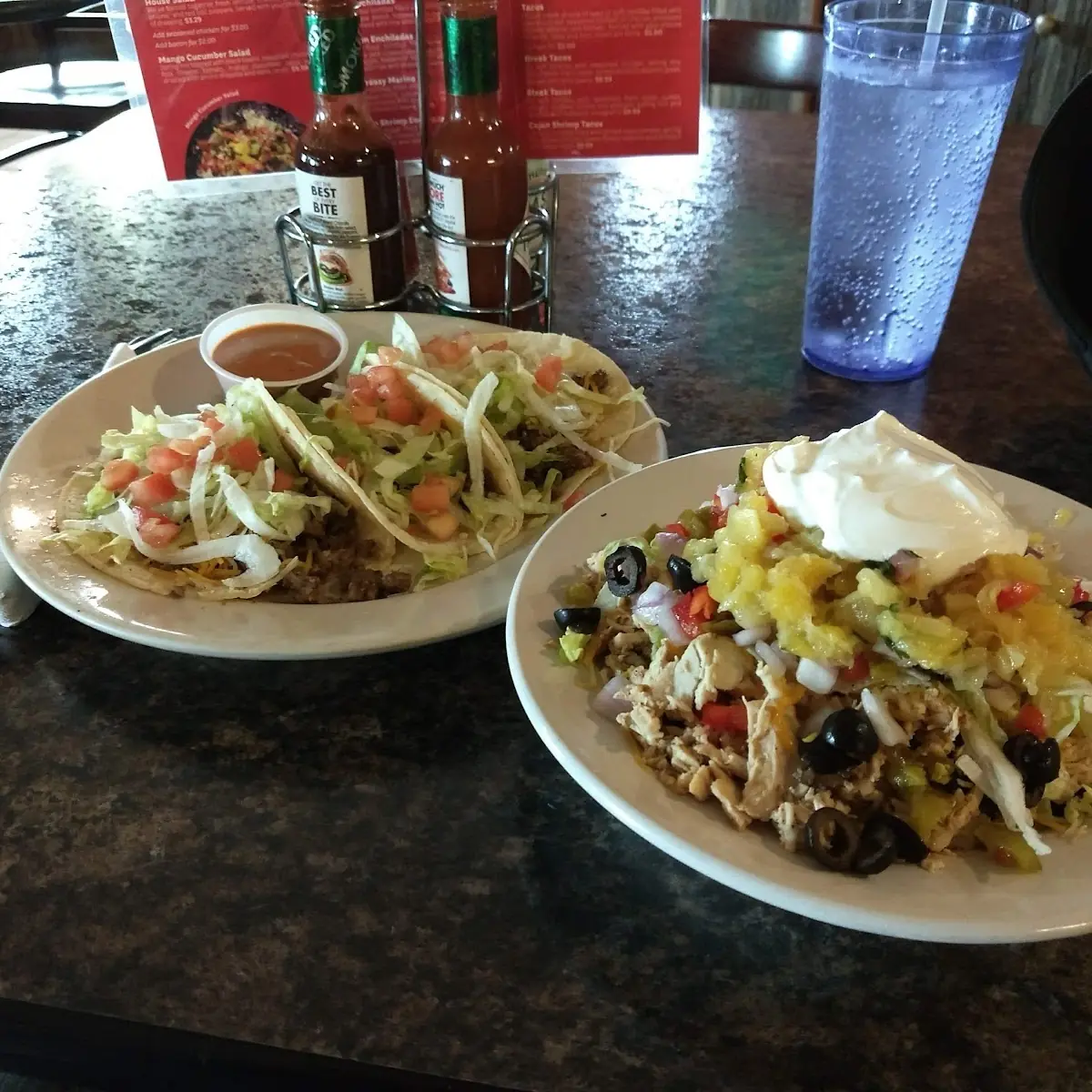 Burrito Bowl and Tacos
