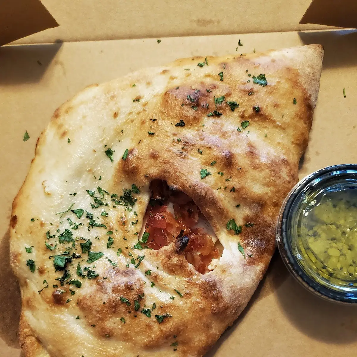 Chicken Bacon Ranch Calzone