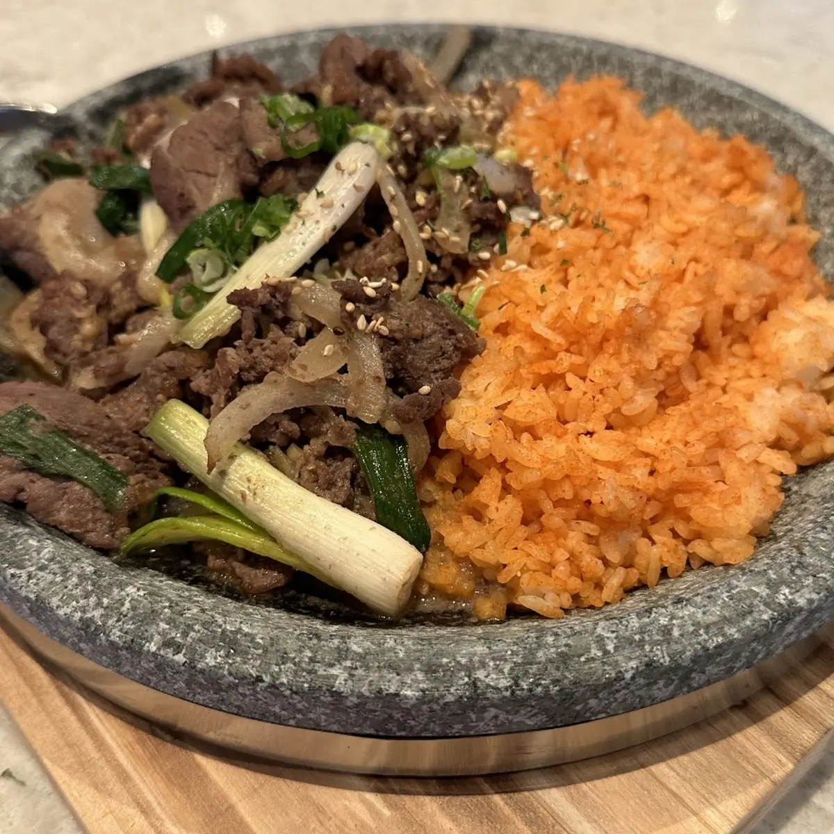 Hot Stone Pot Beef Bulgogi
