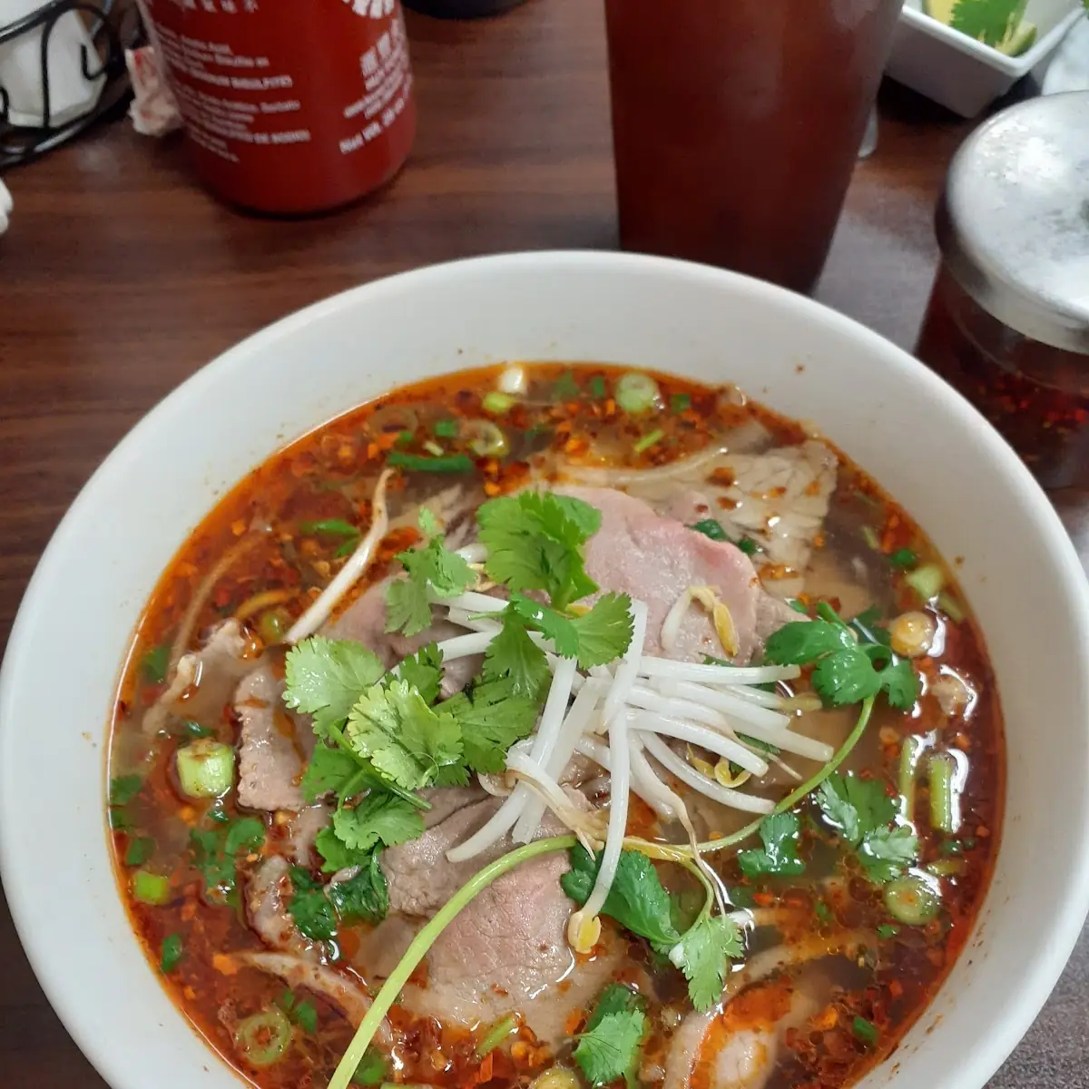 Eye Round Steak and Brisket Pho