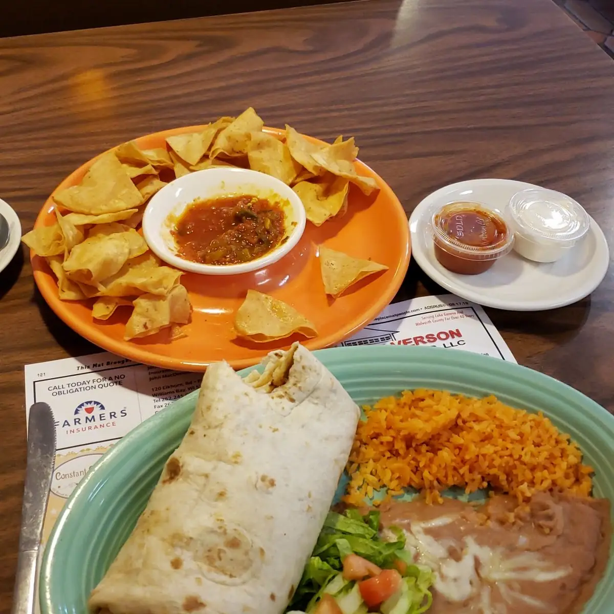 Mr Burrito and Chips and Salsa