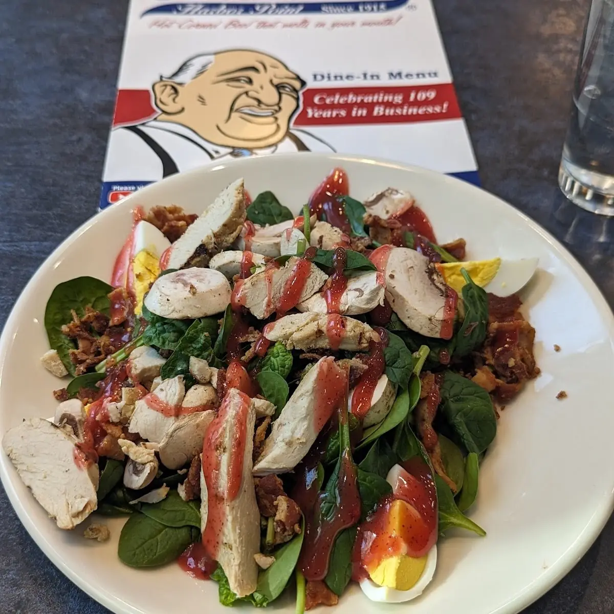 Spinach Salad with Chicken