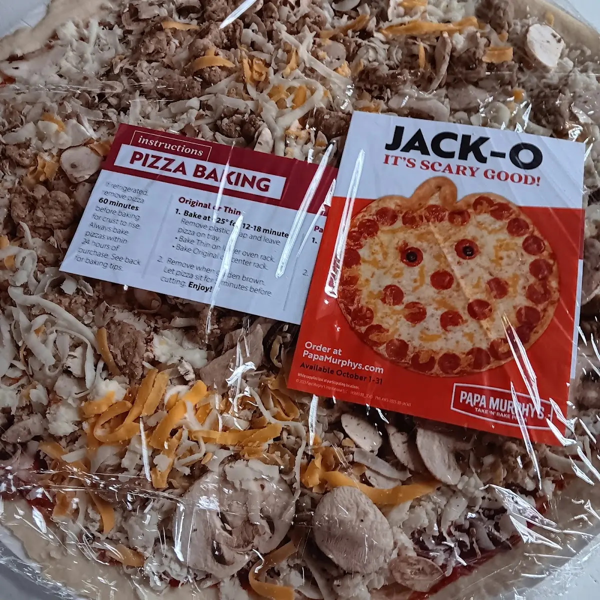 Mushroom and Sausage Pizza