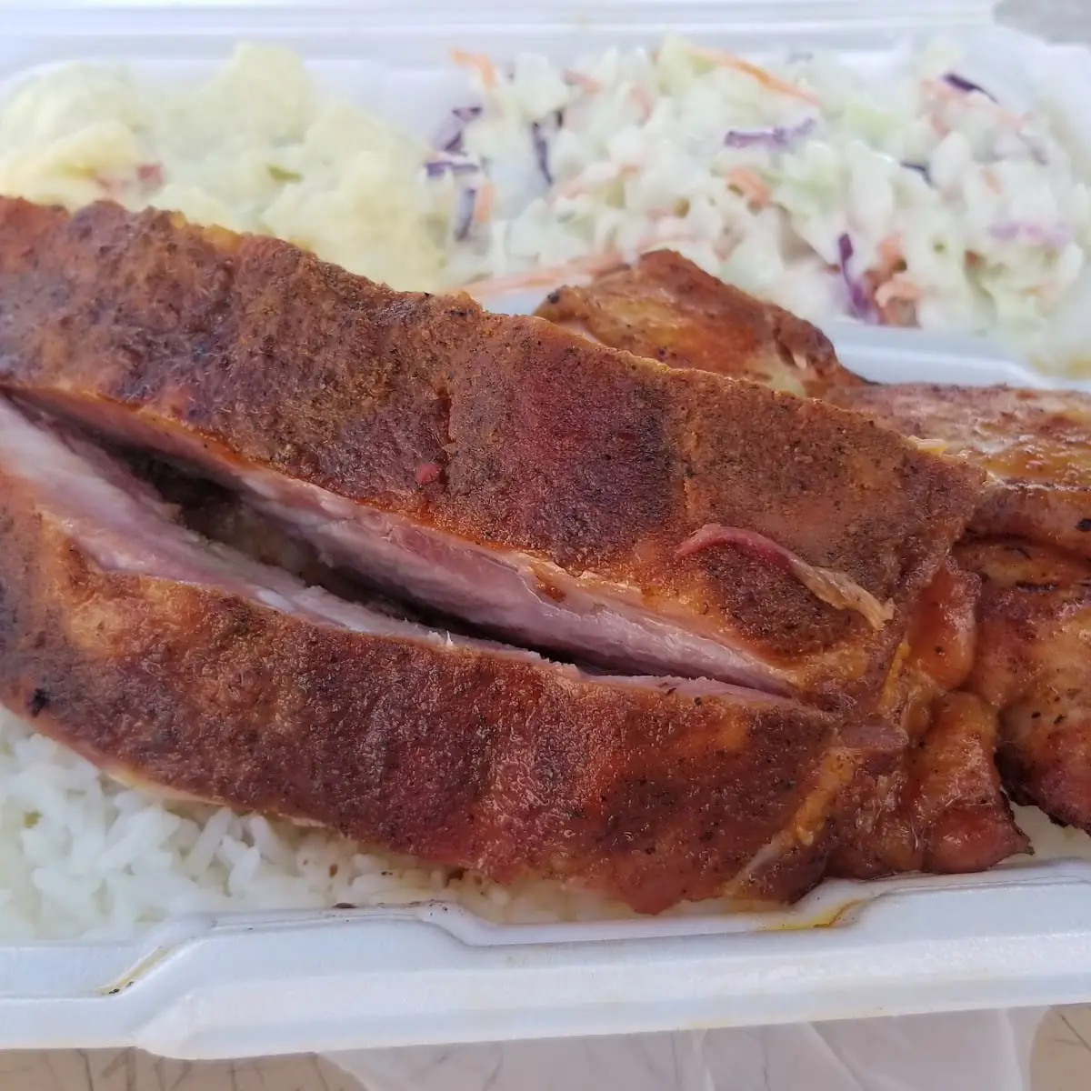 Smoked Spare Ribs Plate After 2pm