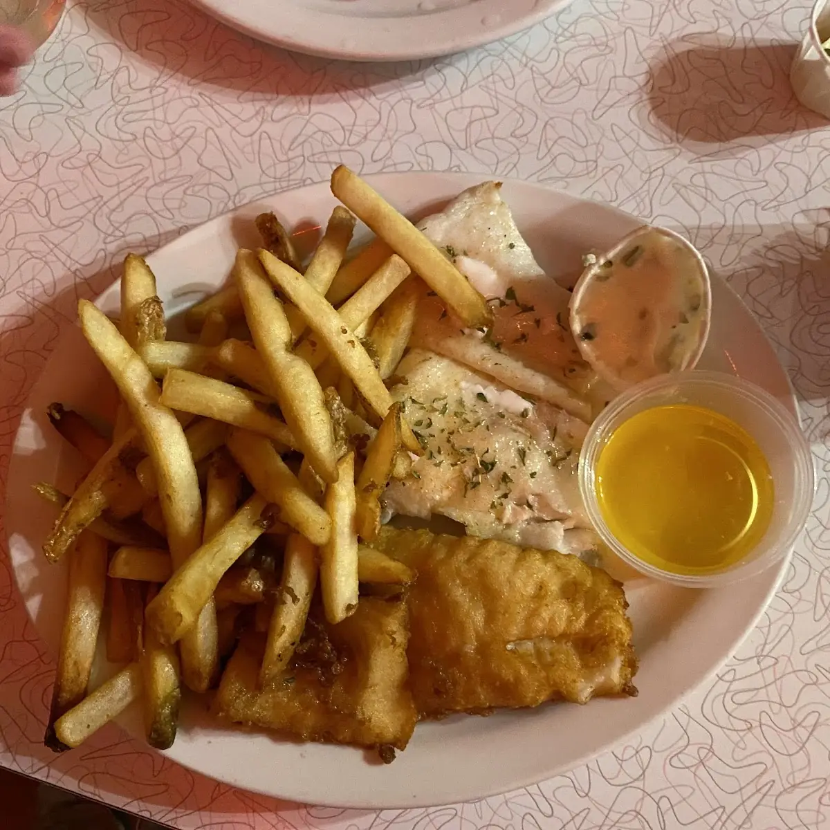 Fried Cod with French Fries