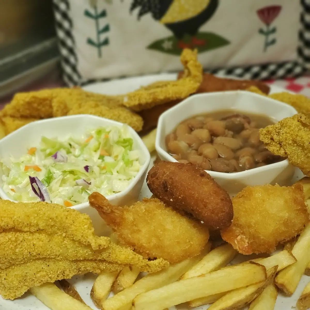 Fried Shrimp Basket with House Fries