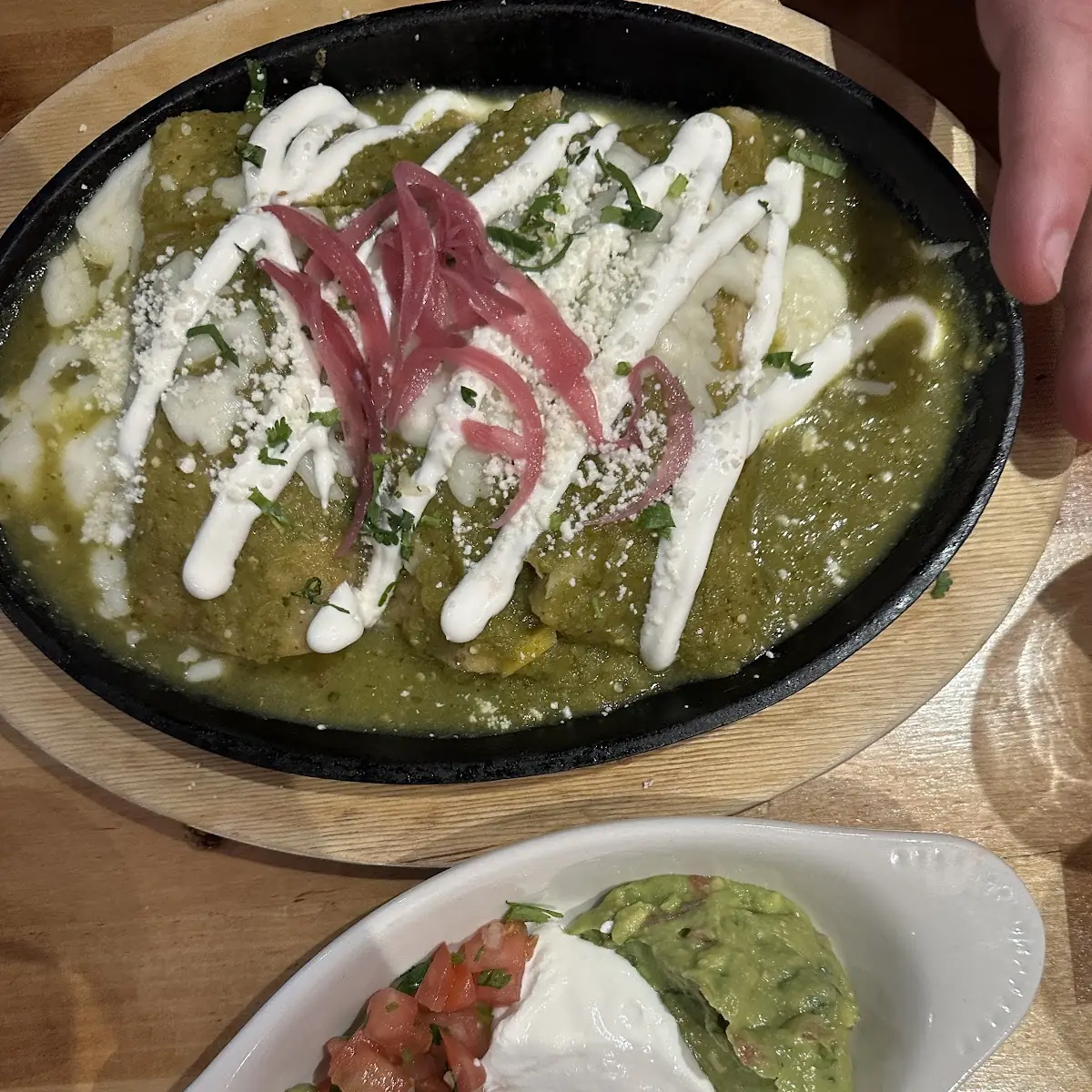 Tomatillo Chicken Enchiladas