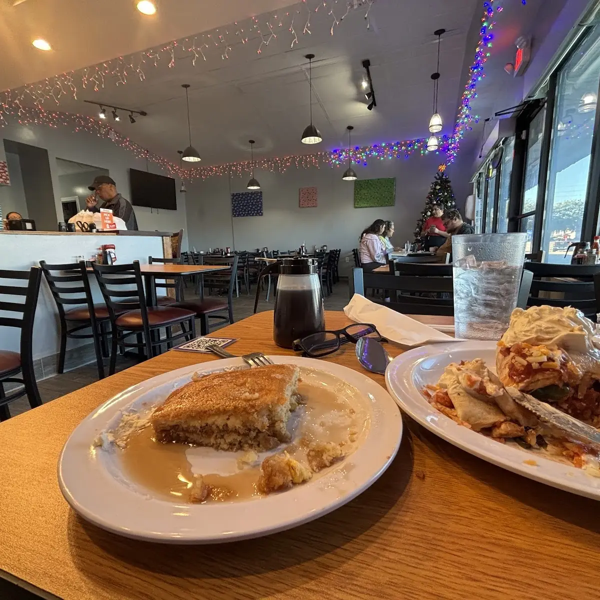 Breakfast Chicken Burrito with Pancakes