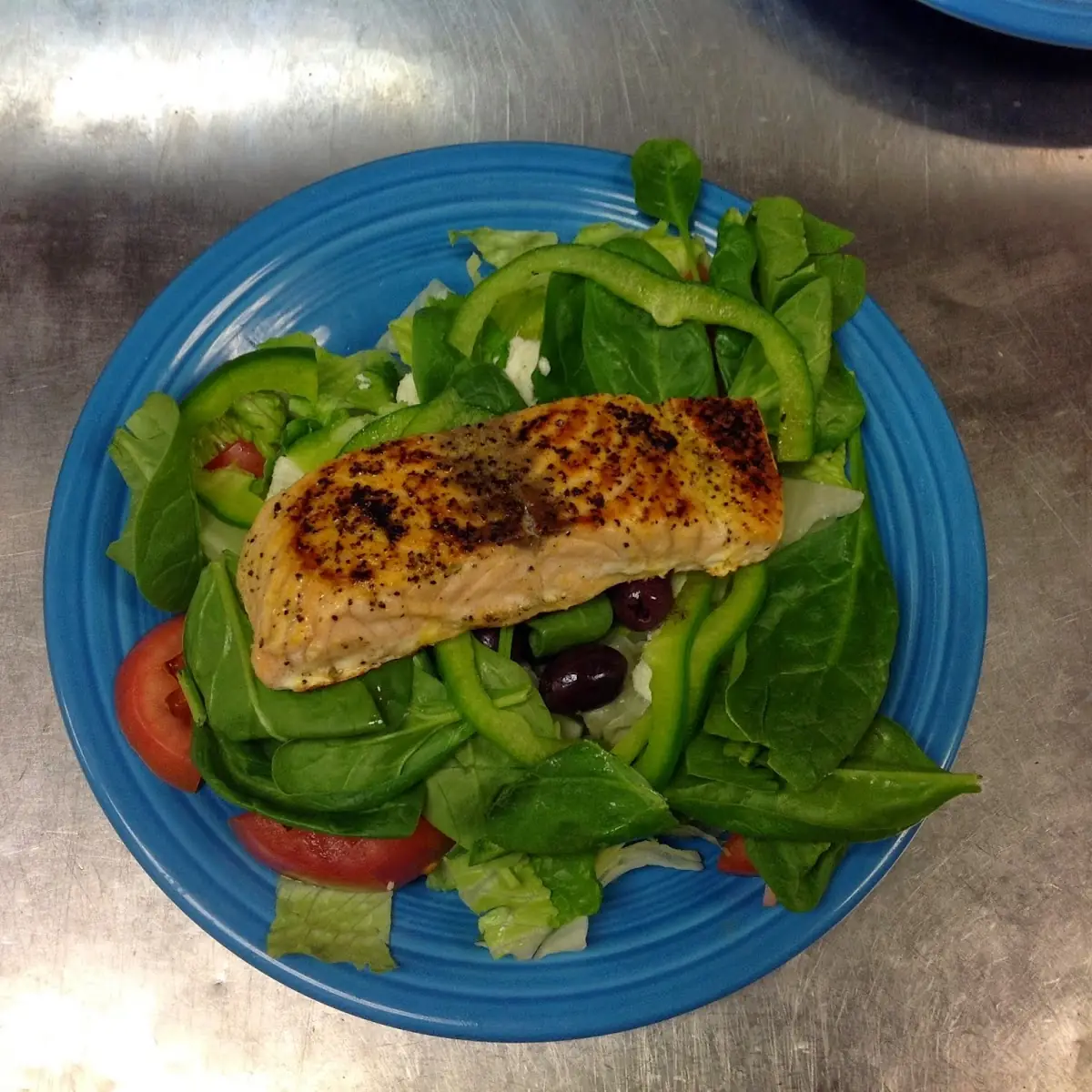 Grilled Chicken Breast Salad and Drink Combo