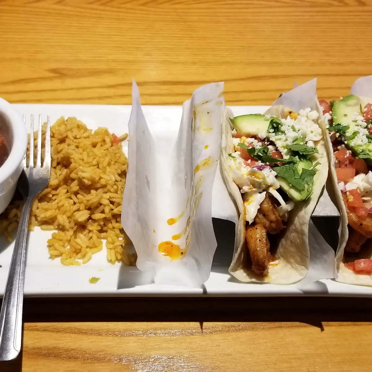 Shrimp Tacos w Black Beans & Rice