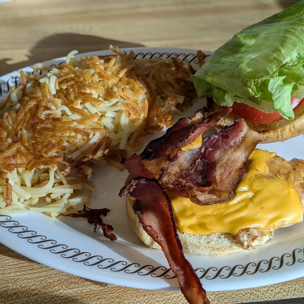 Grilled Bacon Chicken Cheese Deluxe Plate