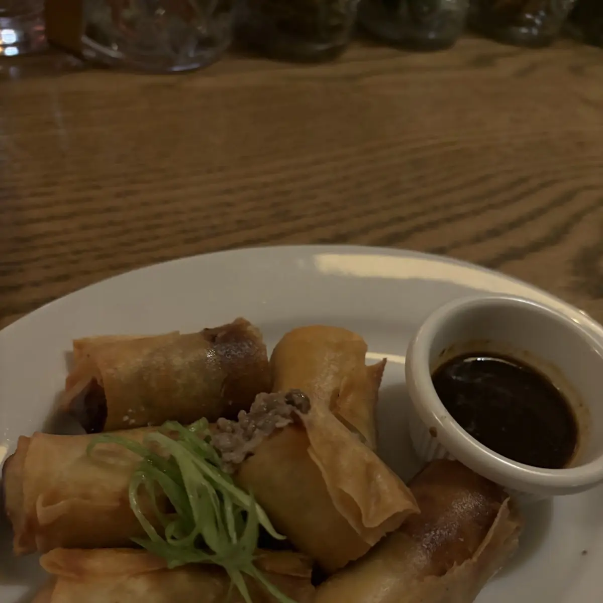 French Dip Spring Rolls