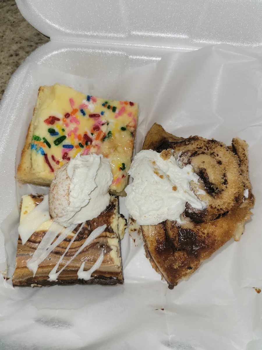 Sugar Cookie Cheese Cake Twisted Cinnamon Roll