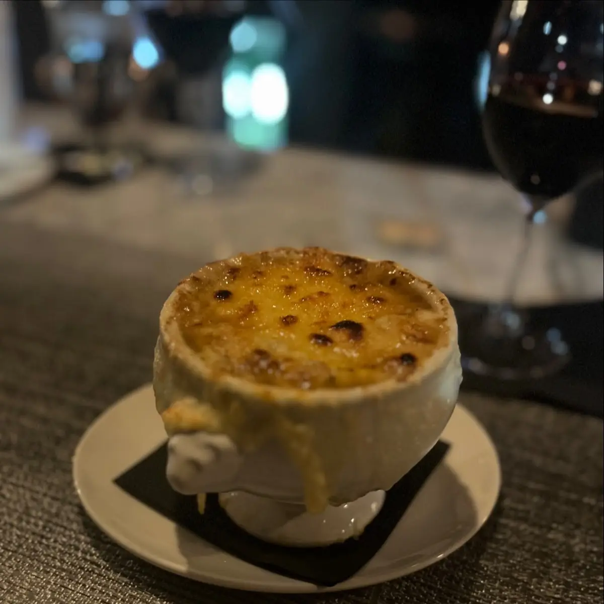 French Onion Soup Baked Cheese