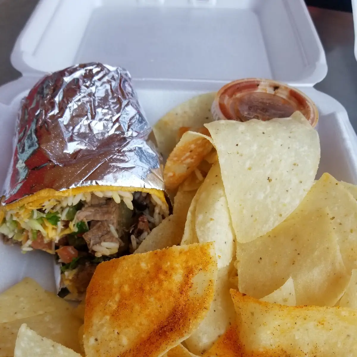 Bean Burrito & Chips