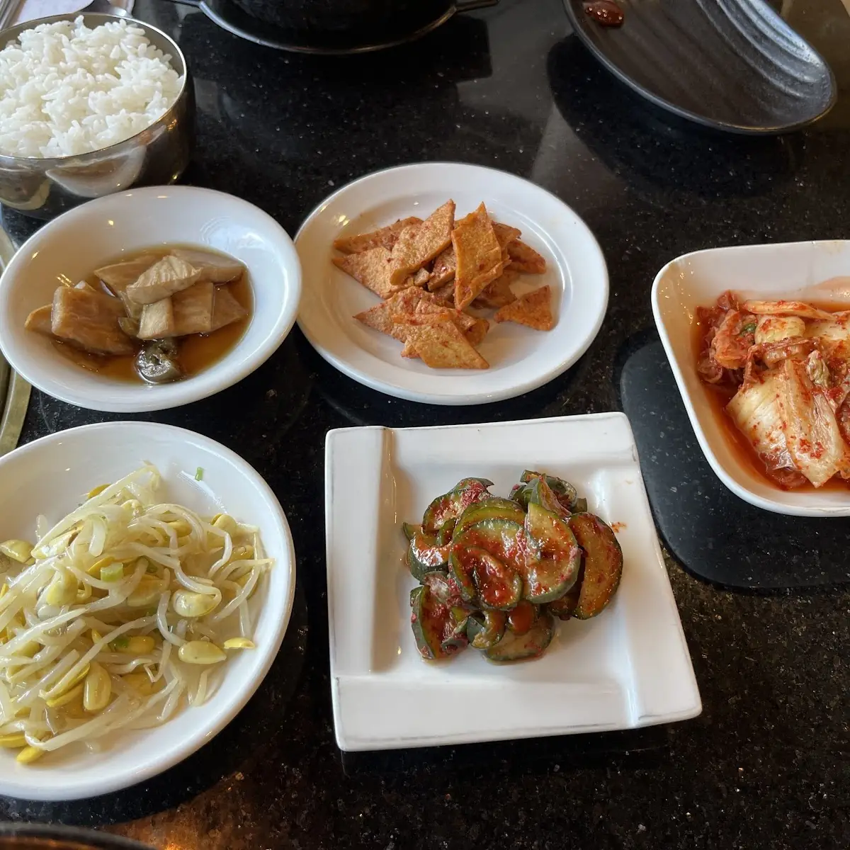 Fish Cake Pickled Radish Kimchi Assorted Mini Dishes