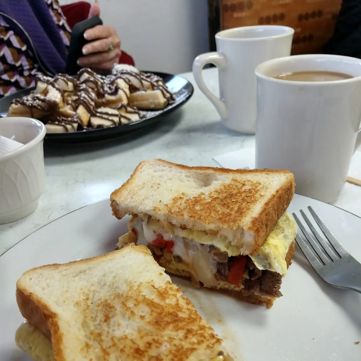 Philly Cheese Steak Breakfast Sandwich