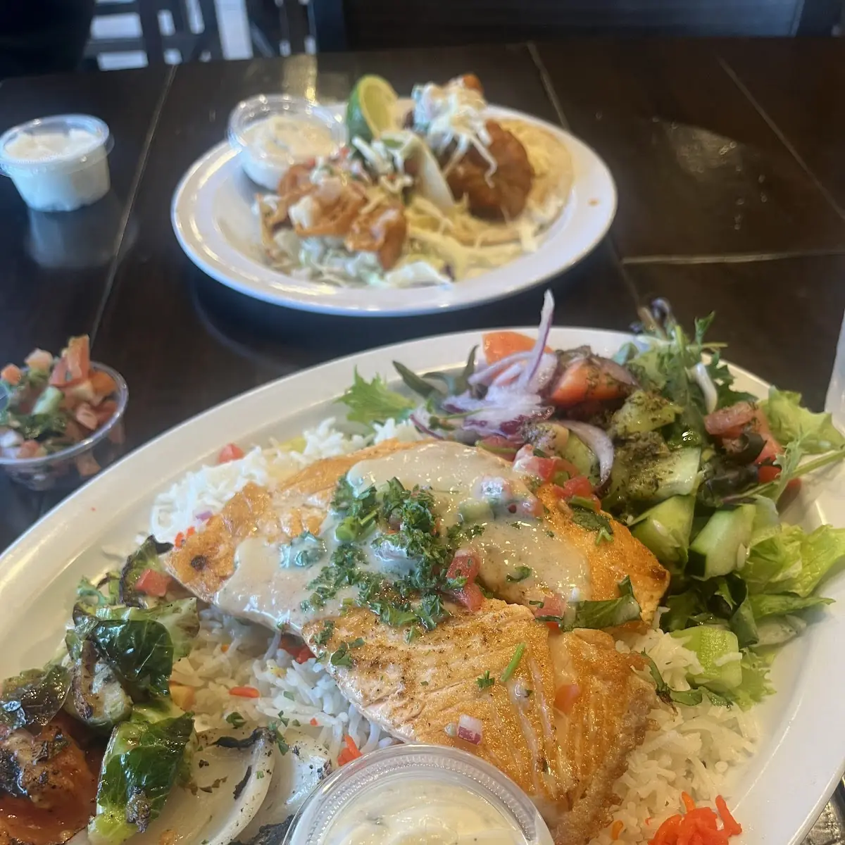 Grilled Salmon Plate