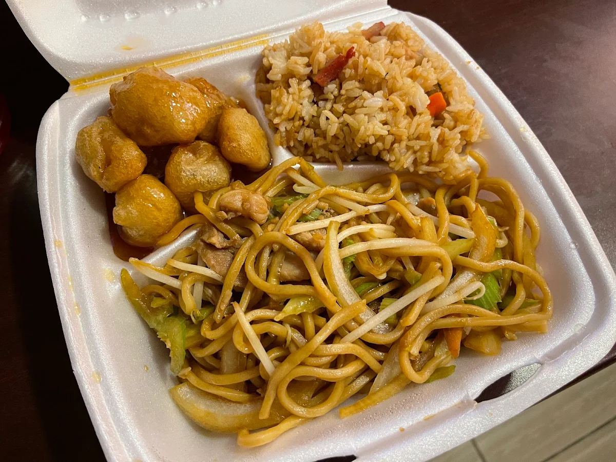 Chicken Chow Mein Pork Fried Rice