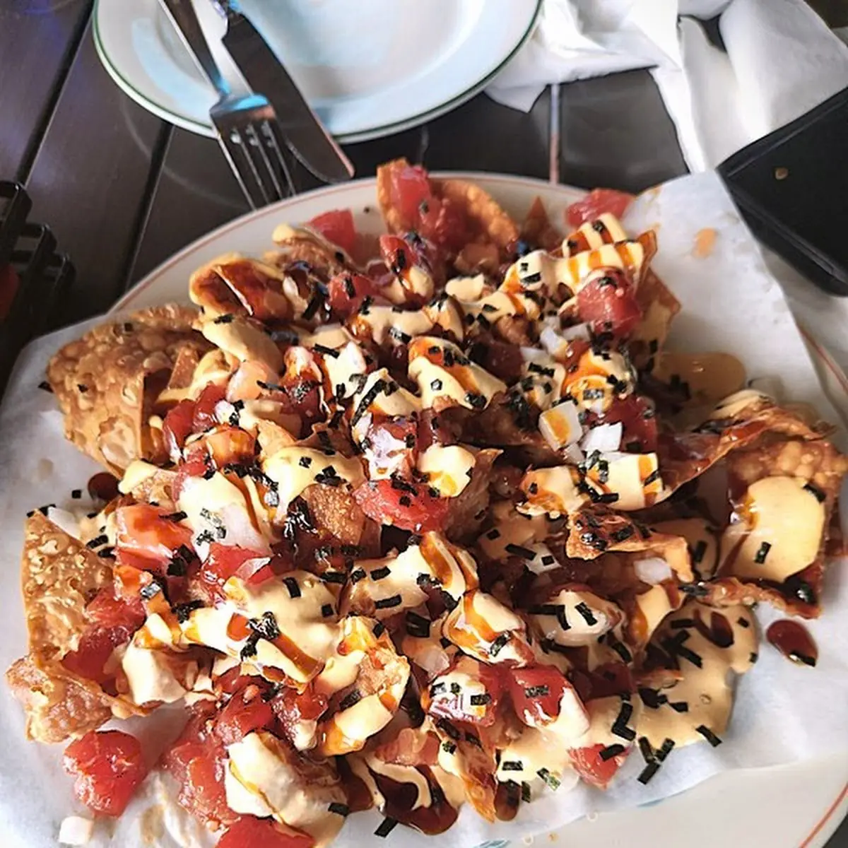 Ahi Poke Nachos