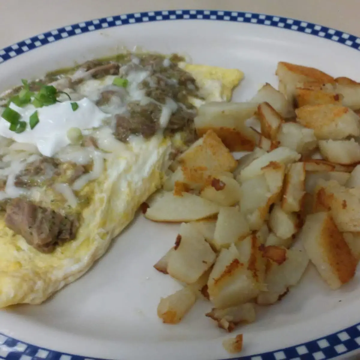 Chile Verde Omelette