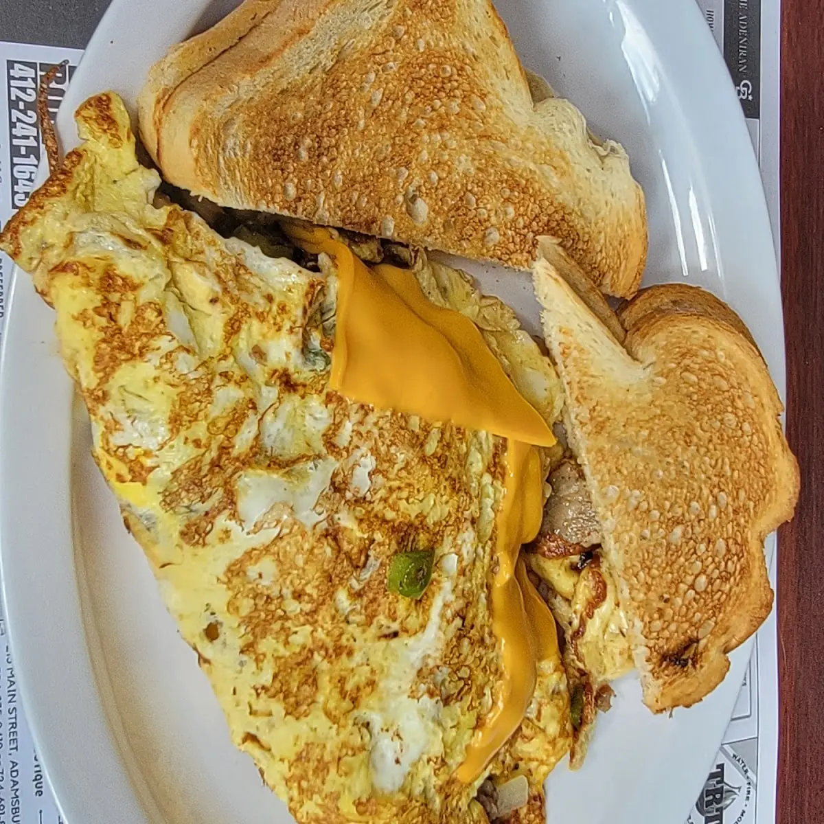 Farmers and American Cheese Omelet