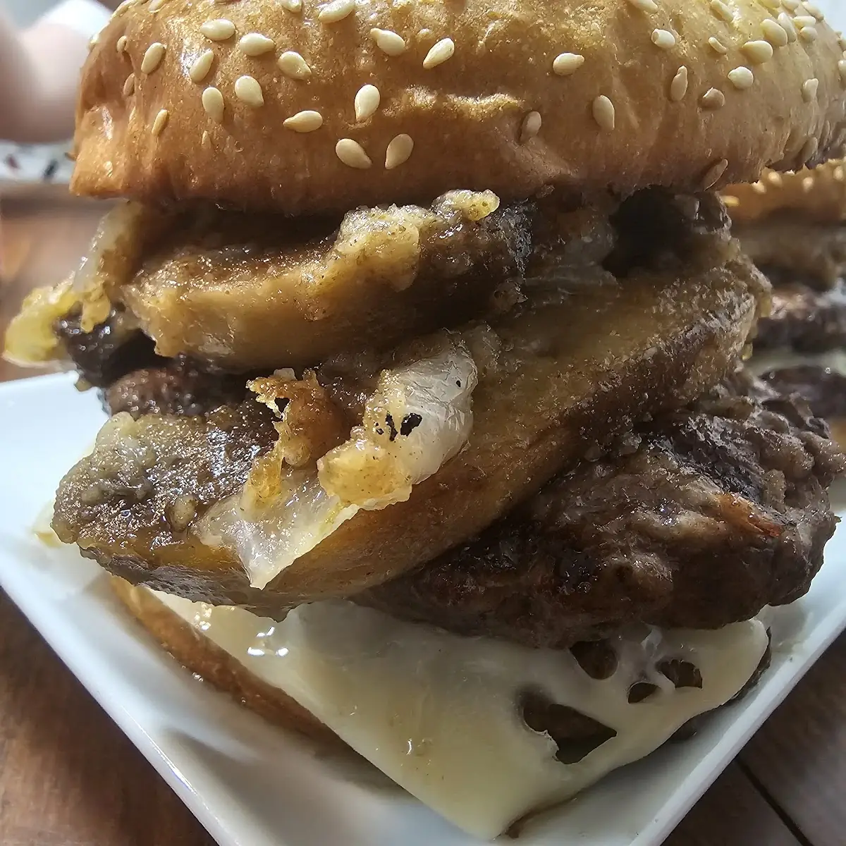 Mushroom and Swiss Burger