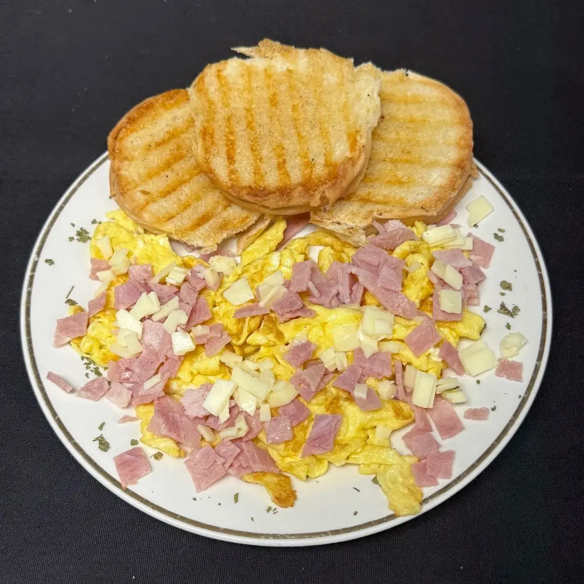 Ham Cheese & Scramble Eggs Sandwich