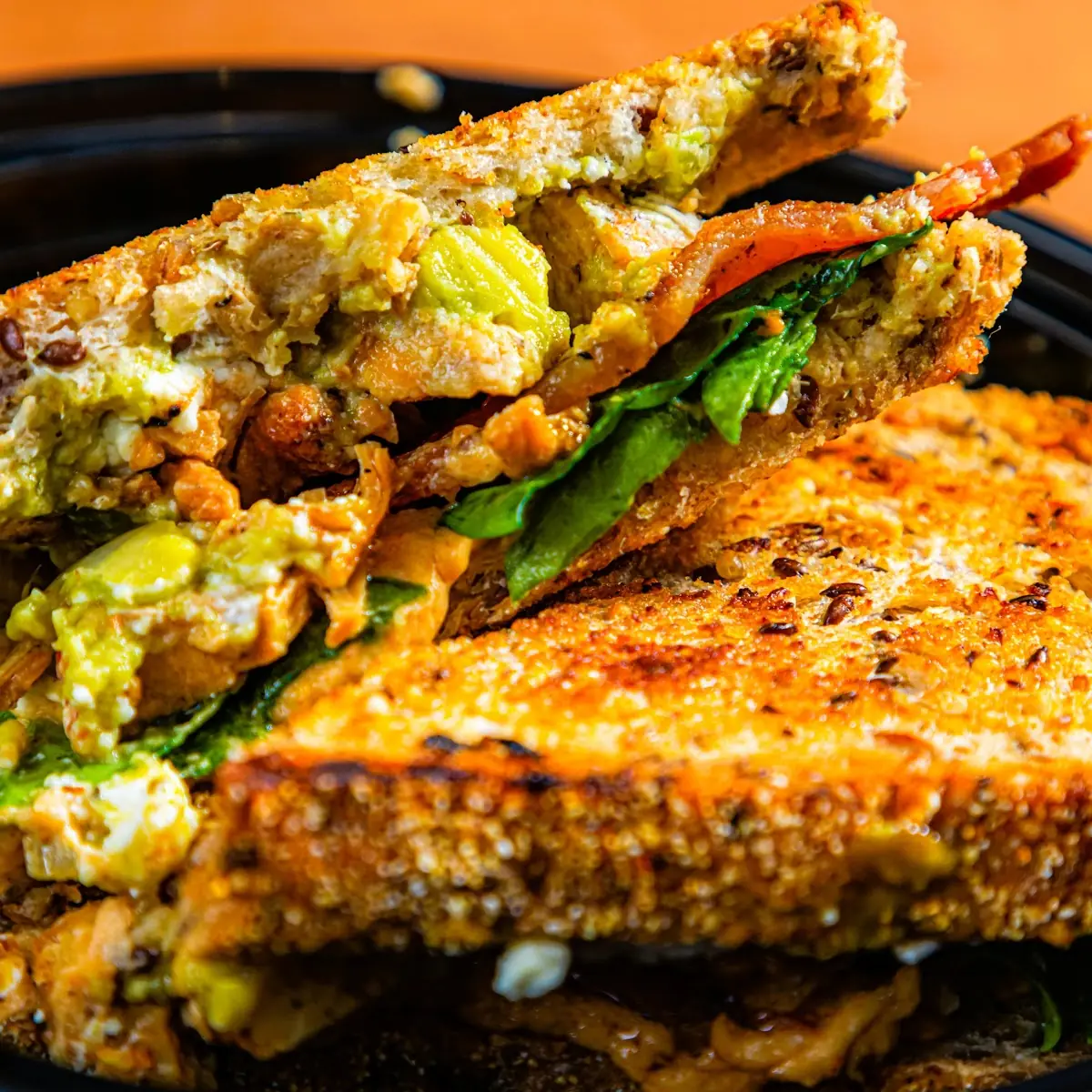 Healthy Avocado Balsamic Tuna Melt Sandwich