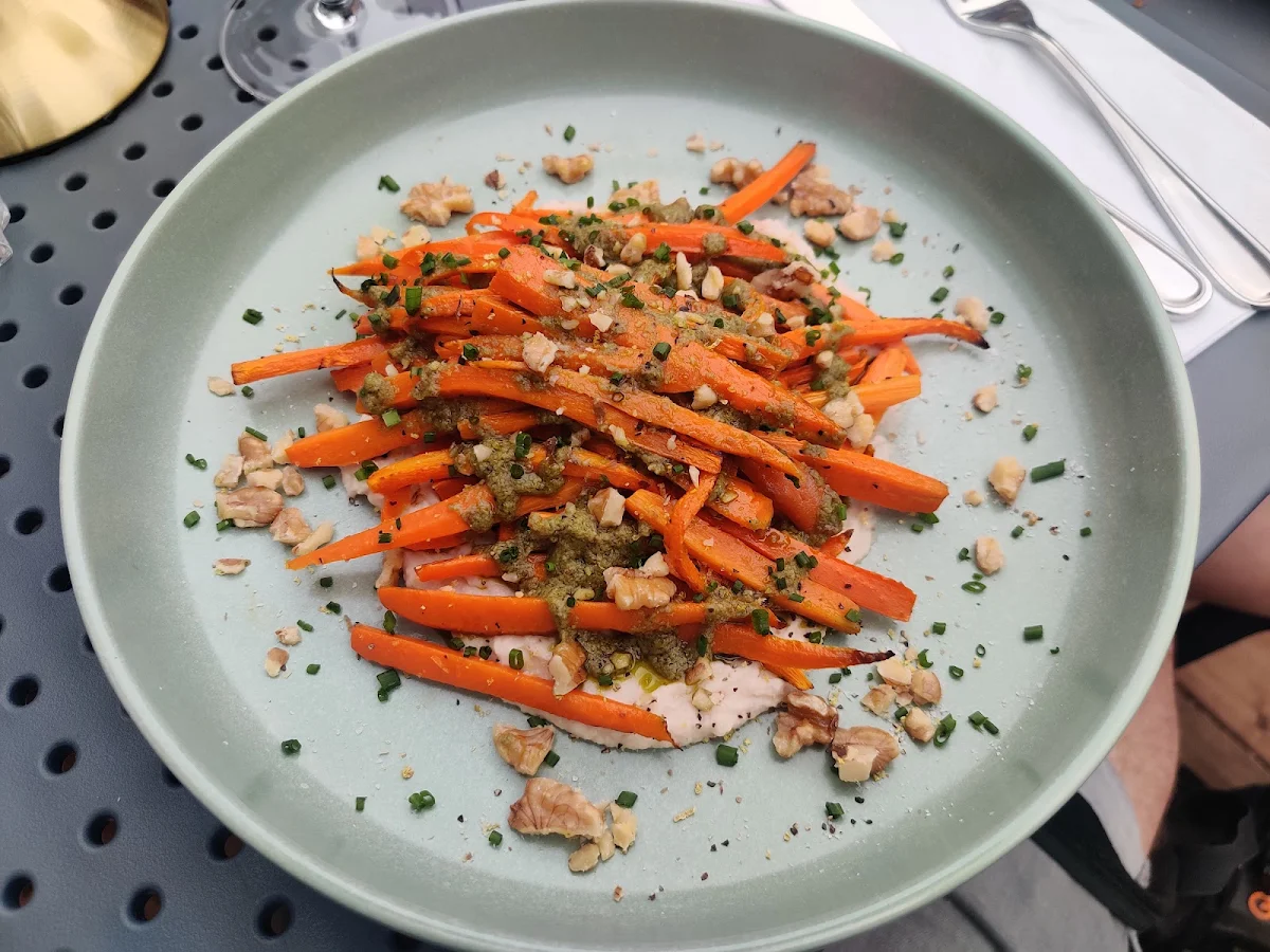 Carrots with Salsa Verde, Bibi Bistro