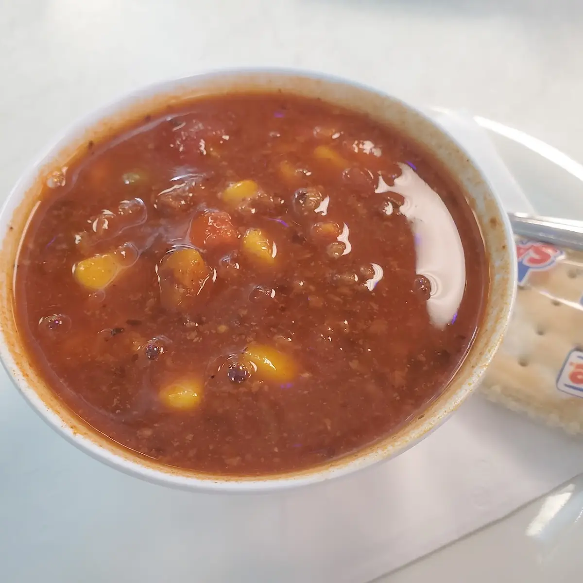 Cup of Beef Vegetable Soup