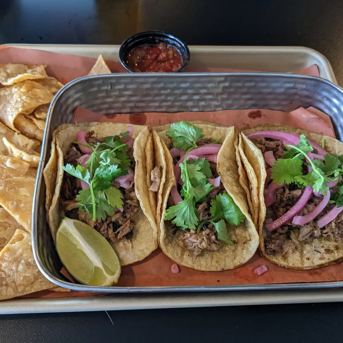 Three Carnitas Tacos