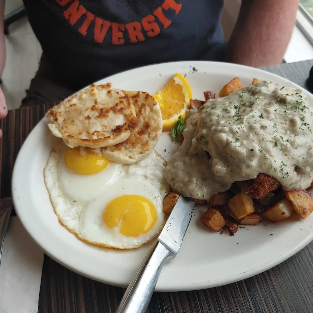 Chicken Fried Steak and Eggs