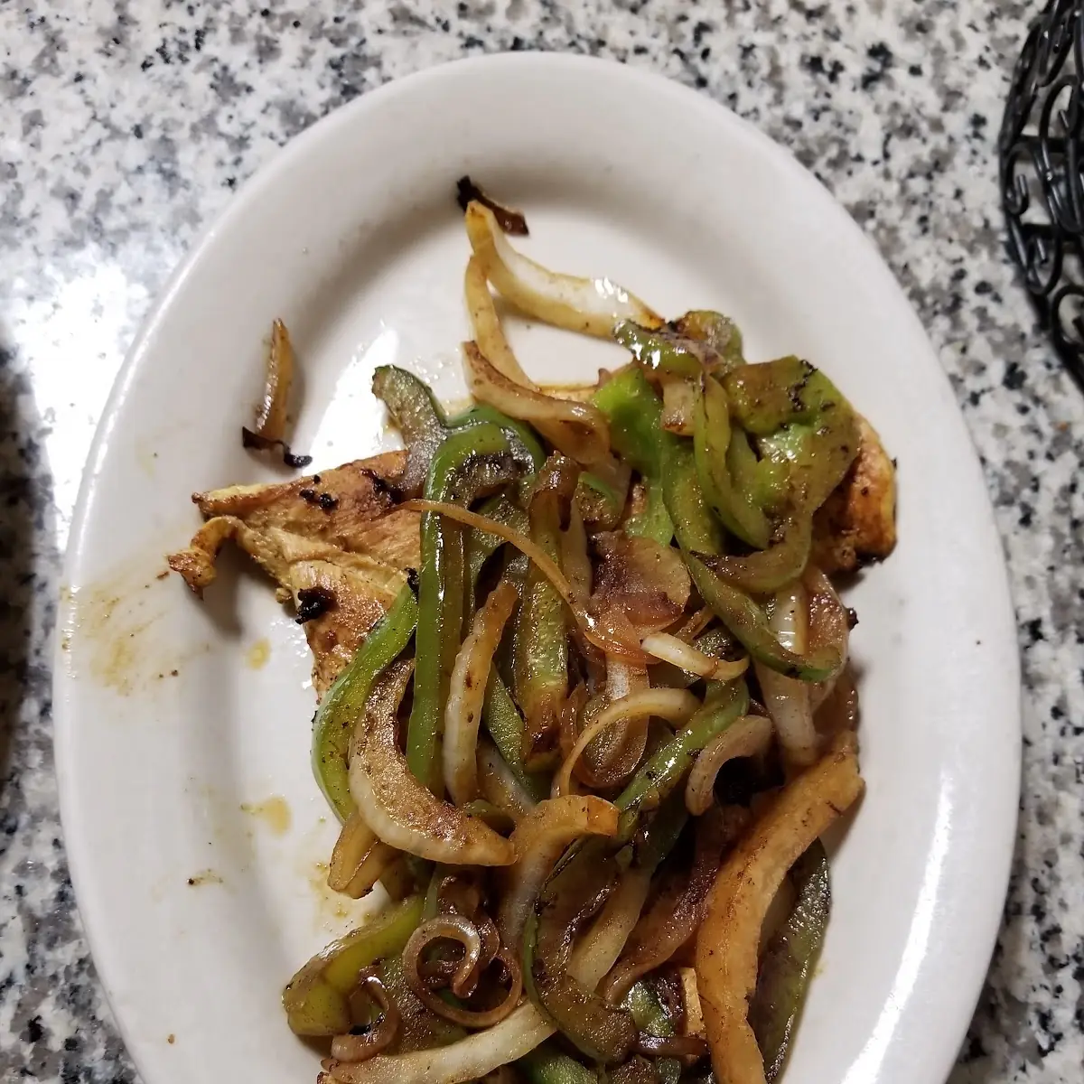 Grilled Chicken Breast with Onions & Peppers