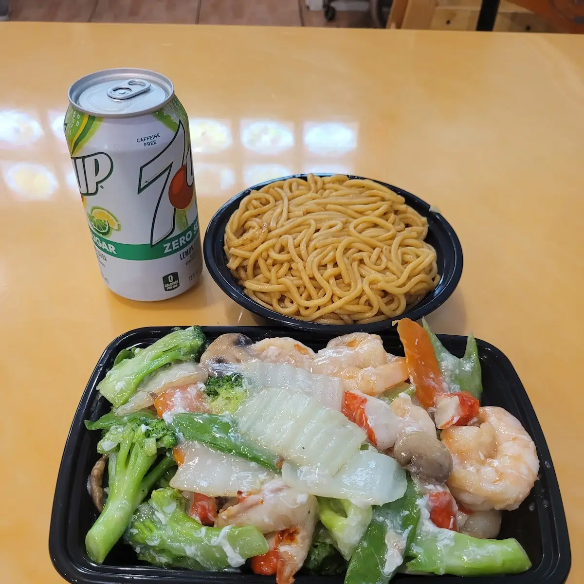Seafood Delight and Lo Mein