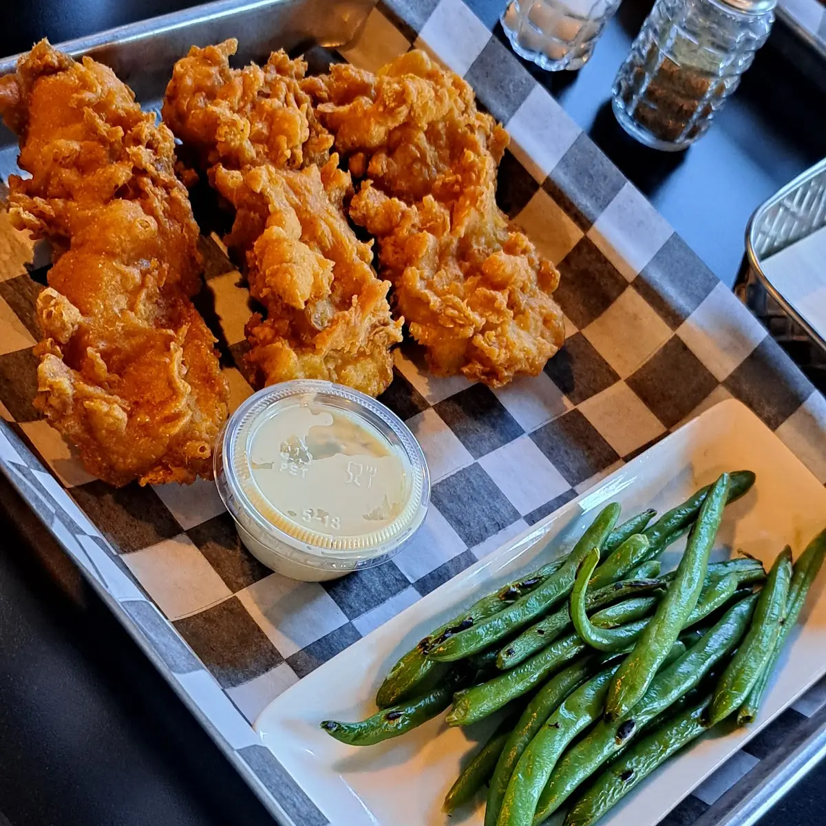 Cod Dinner and Green Beans