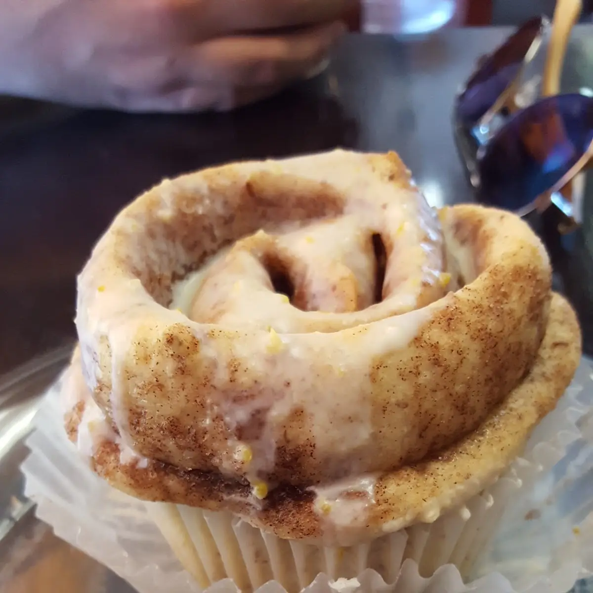Vegan Orange Glaze Cinnamon Roll