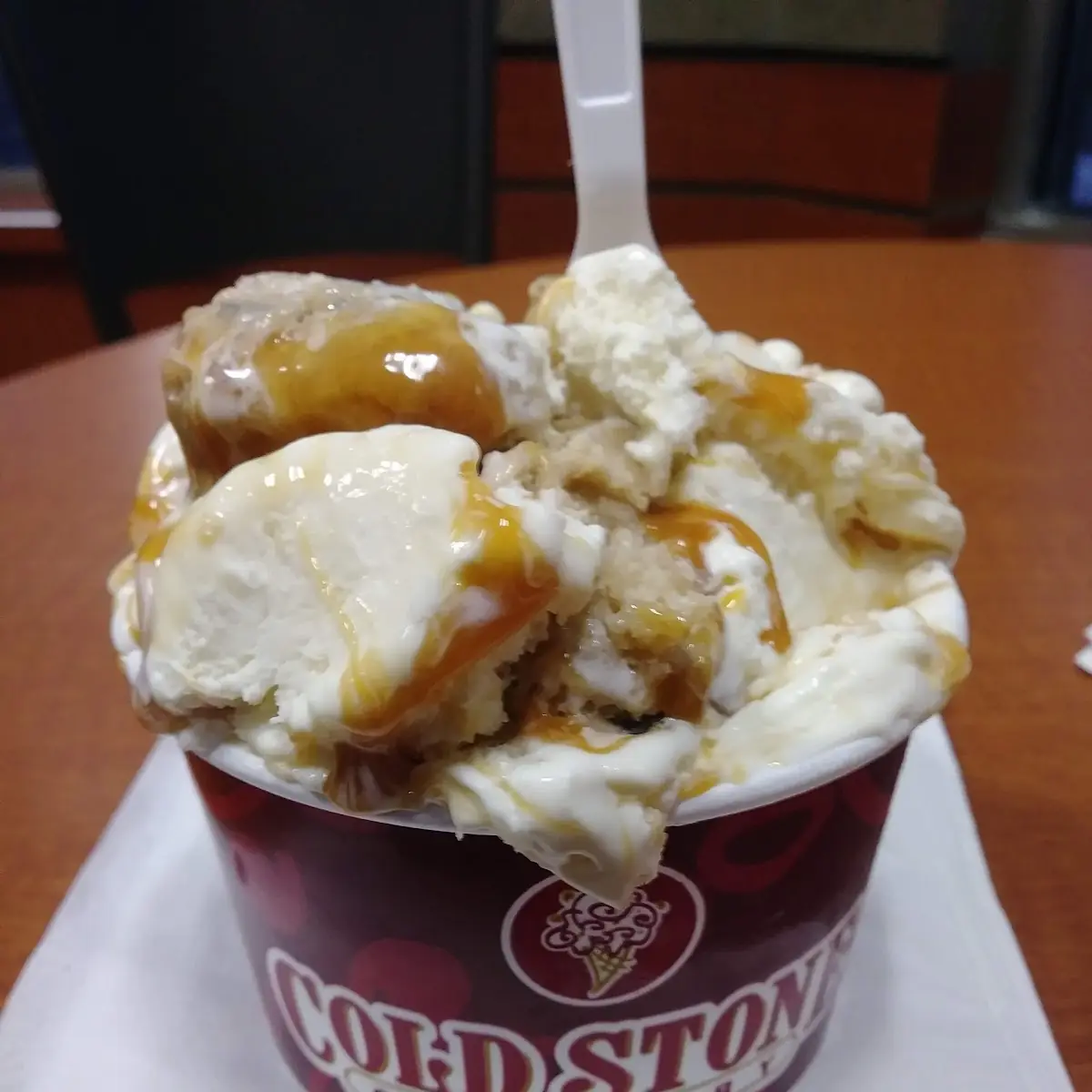 Birthday Cake Ice Cream with Cookie Dough and Caramel