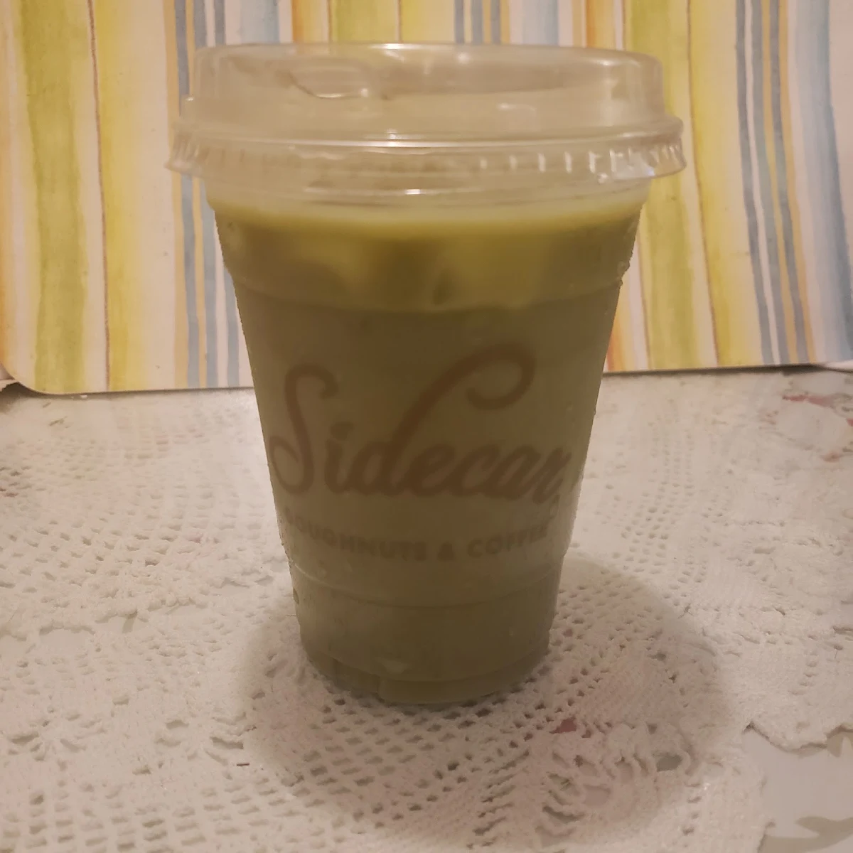 Iced Matcha Latte with Almond Milk