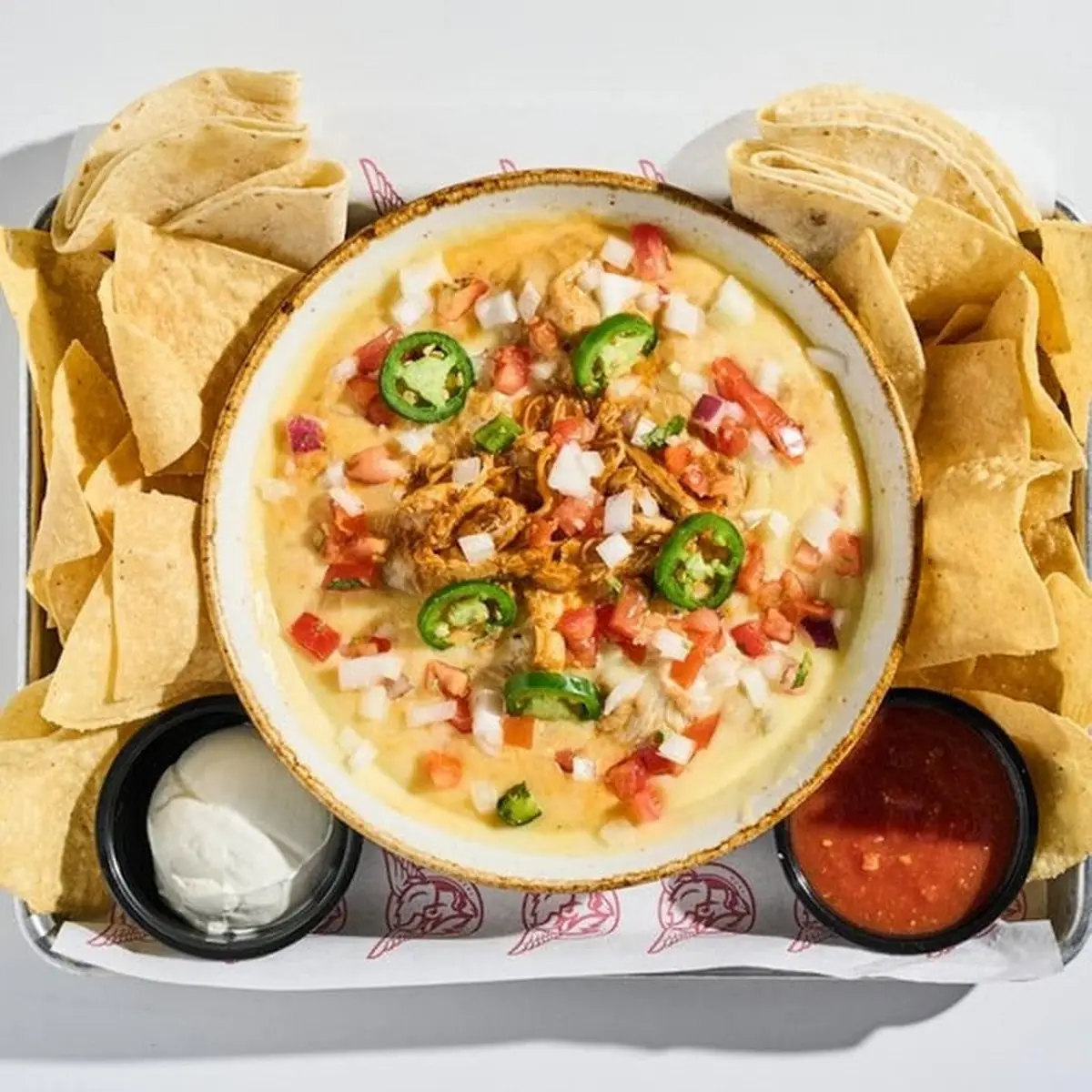 Chips & Queso Platter Serves 8