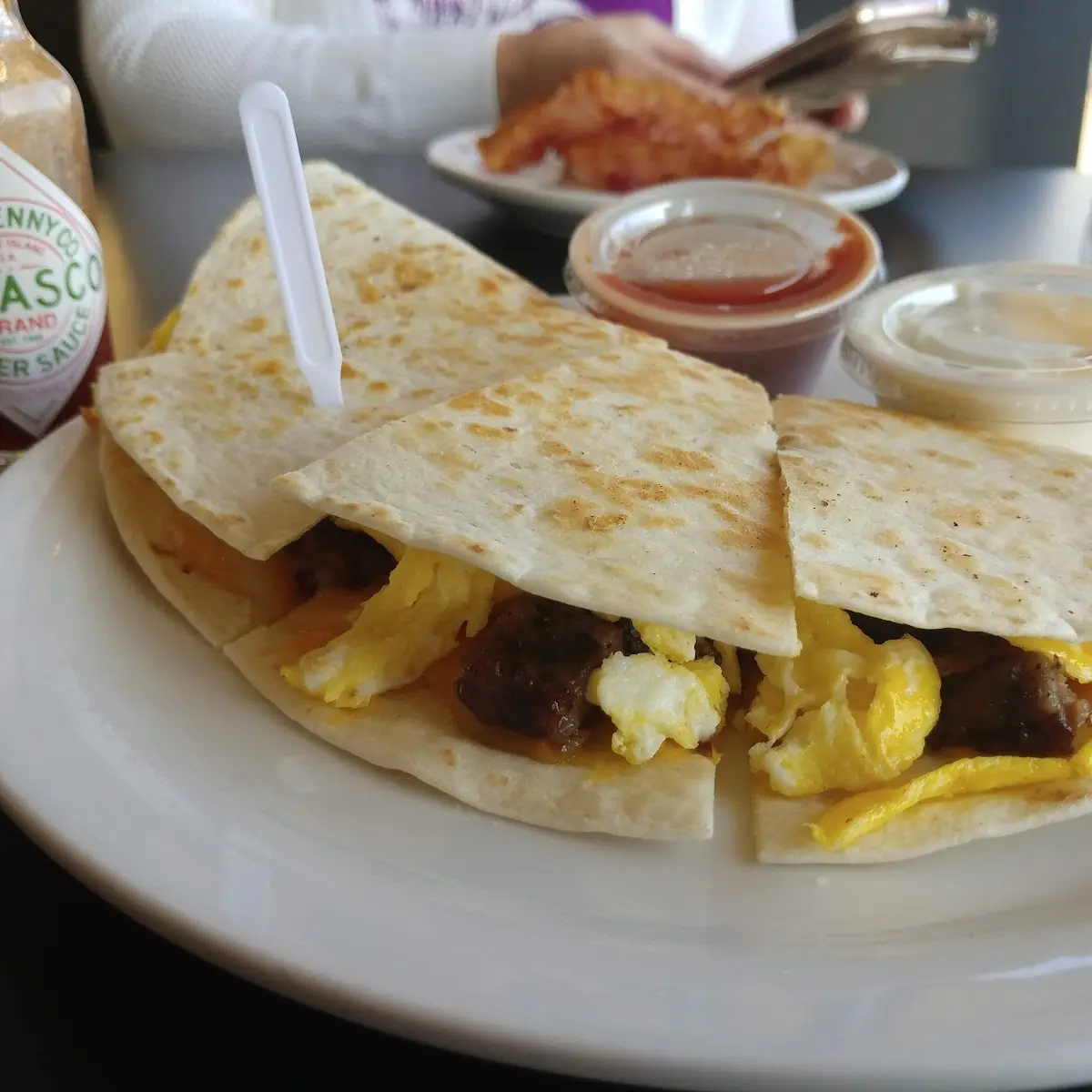 Sausage Quesadilla