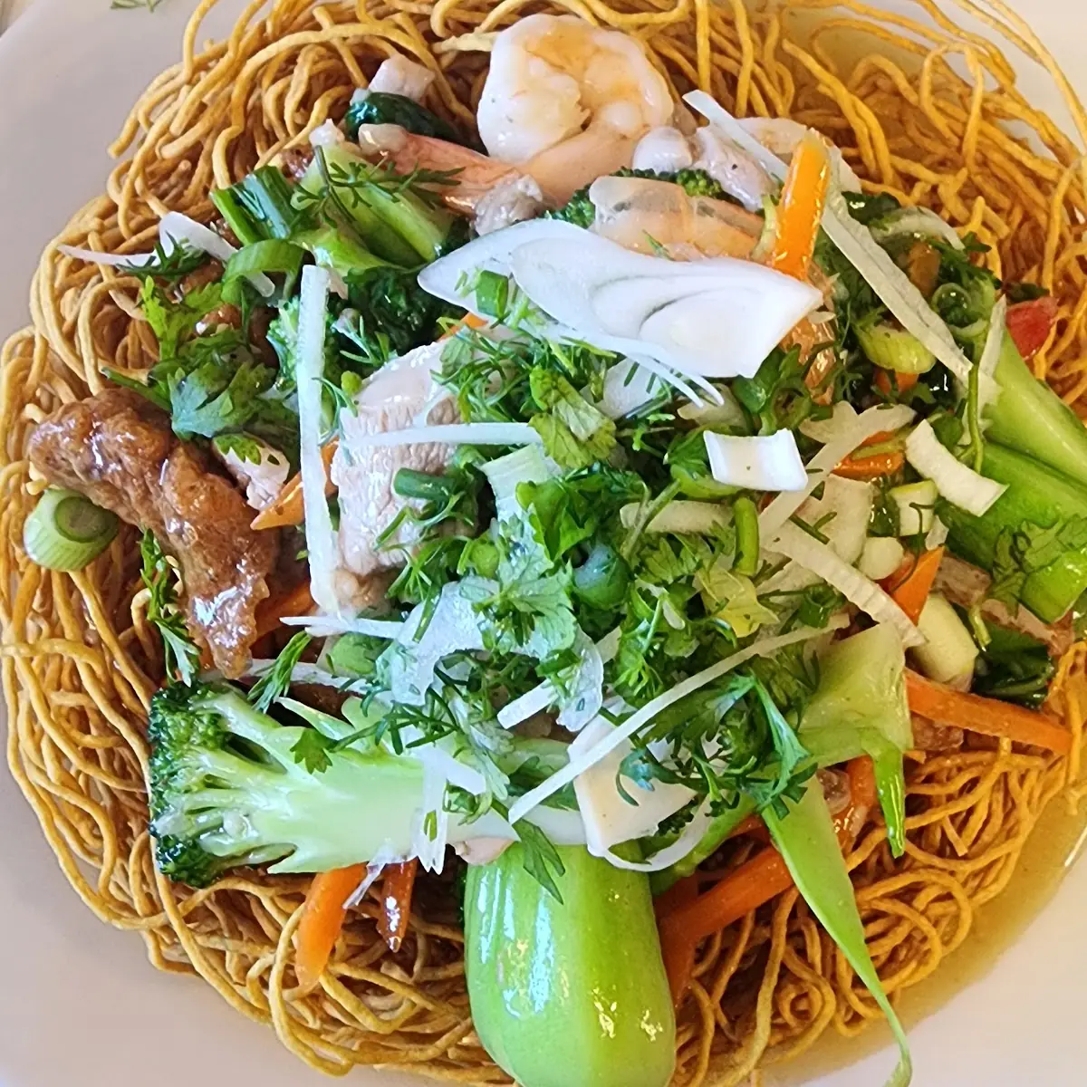 Mì Xào Mềm Giòn Thập Cẩm Stir Egg Noodle Soft Crispy