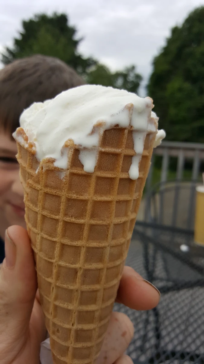 Ginger Ice Cream in a Waffle Cone