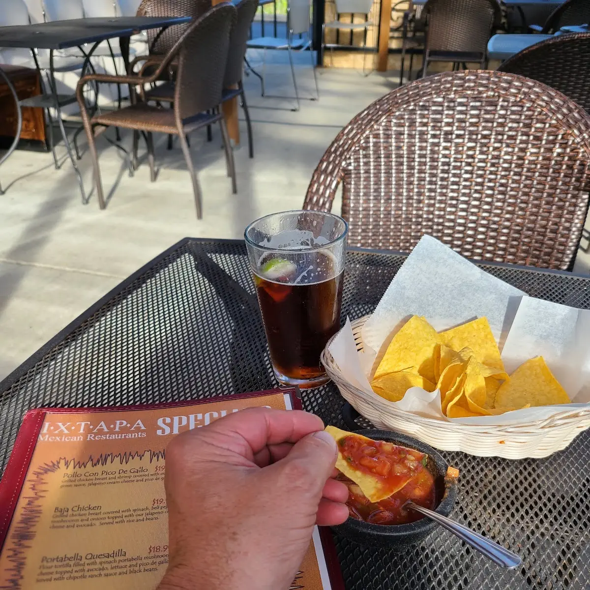 Salsa and Chips and Modelo Negra