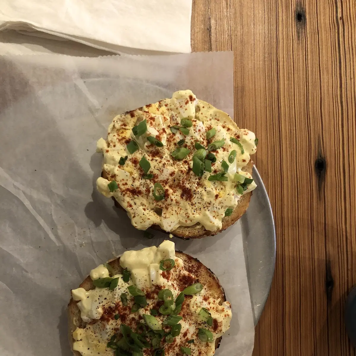 Deviled Egg Salad Toast