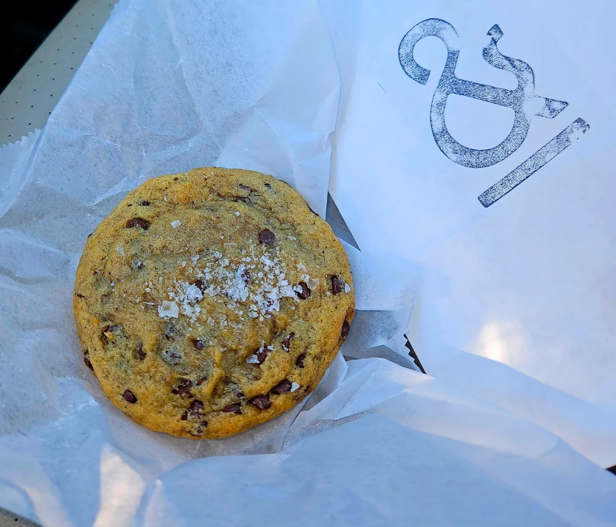 Salted Caramel Chocolate Chip Cookie