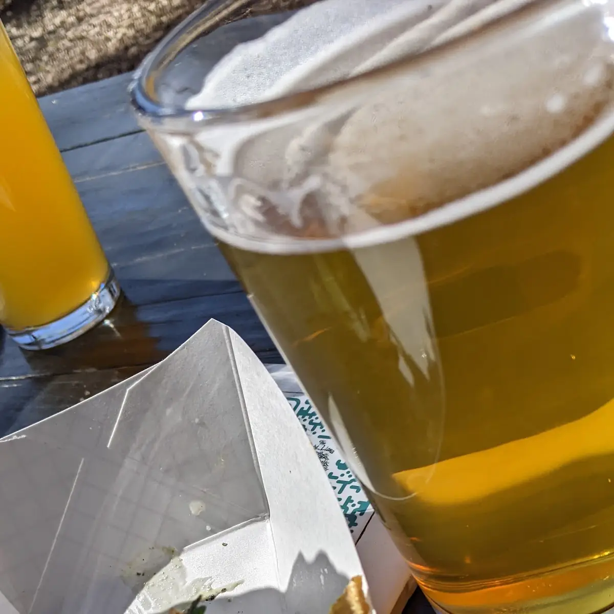 Pilsner Beer and Fish Taco
