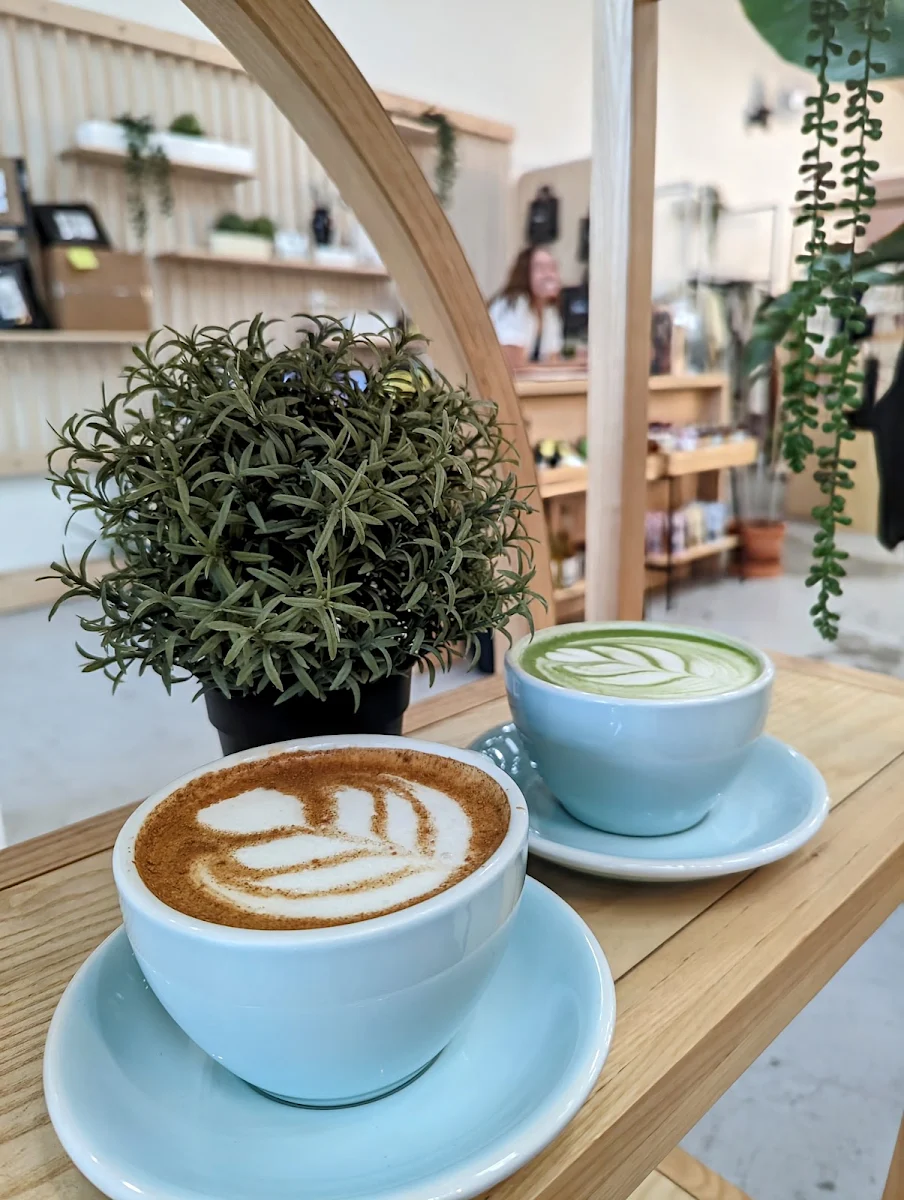 Teddy Graham Latte and Matcha
